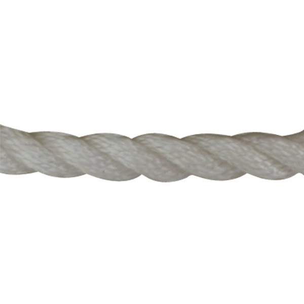 Sea-Dog Sea-Dog 301110150WH-1 Twisted Nylon Anchor Line with Thimble - 3/8" x 150', White 301110150WH-1